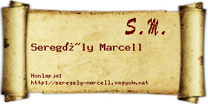 Seregély Marcell névjegykártya